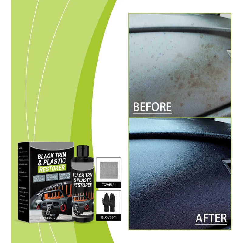 🚗 Homonth BLACK TRIM & PLASTIC RESTORER SPRAY 🚗