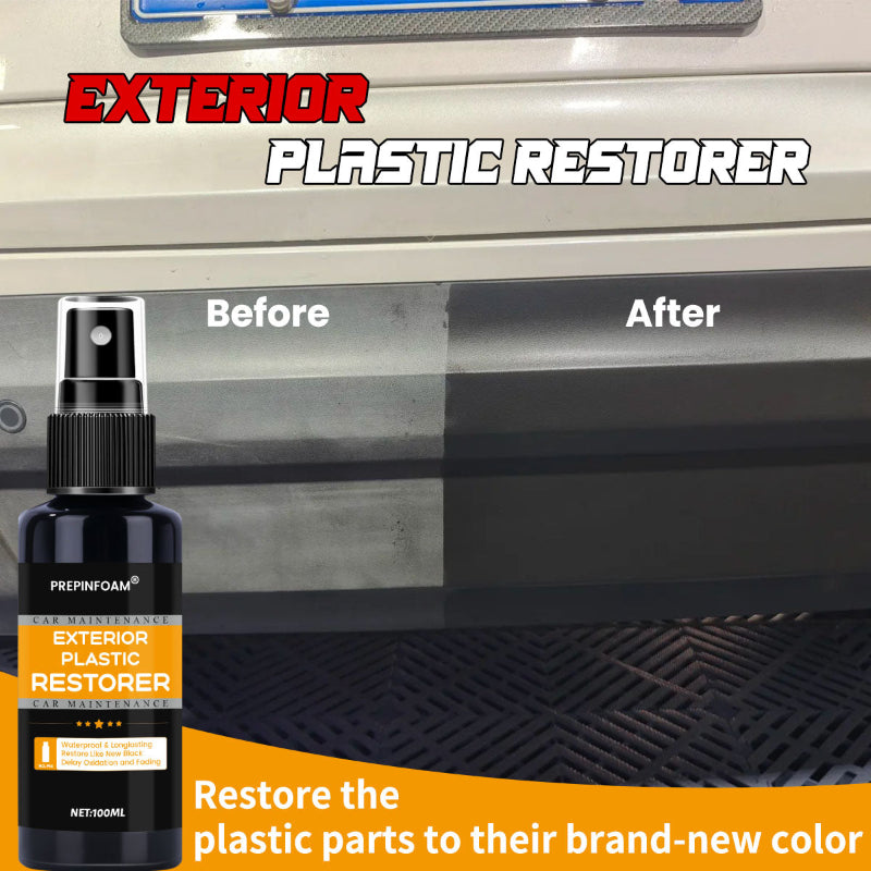 🚗✨ PREPINFOAM Exterior Plastic Restorer Spray 🚗✨ ( BUY 1 GET 1 FREE)