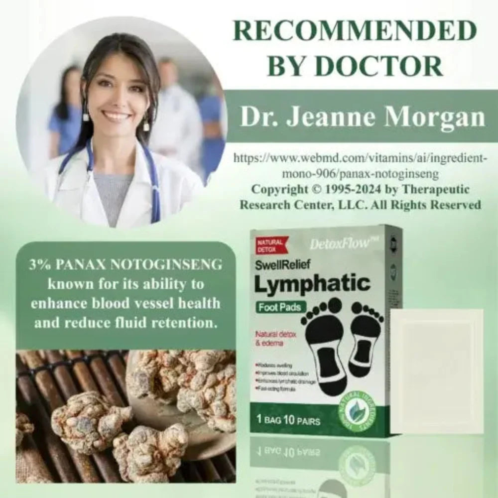 DetoxFlow™ SwellRelief Lymphatic Foot Pads( BUY 1 GET 1 FREE )