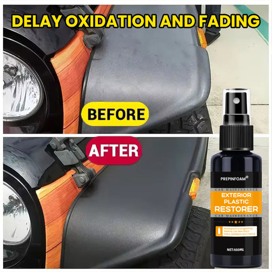 🚗✨ PREPINFOAM Exterior Plastic Restorer Spray 🚗✨ ( BUY 1 GET 1 FREE)