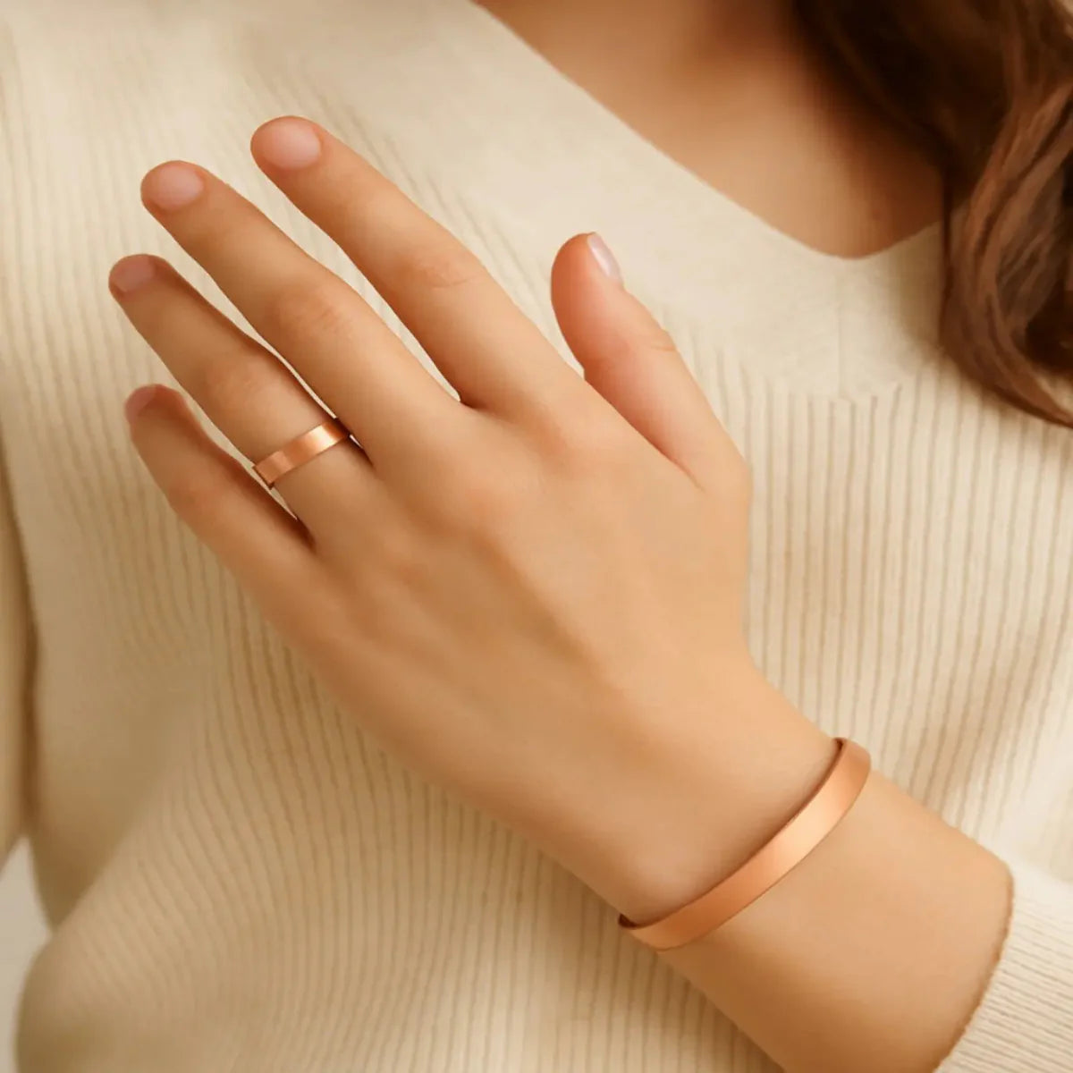 Magnetic Acupressure Ring & Bracelet Combo