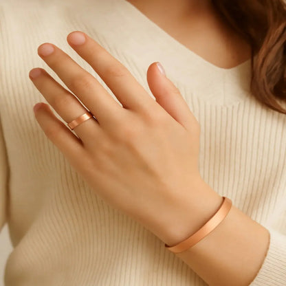 Magnetic Acupressure Ring & Bracelet Combo