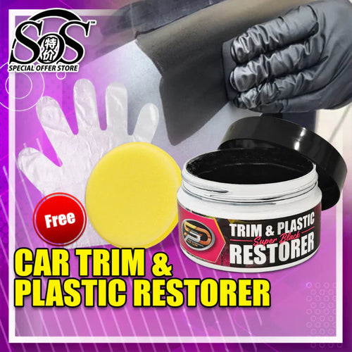 ✨ Trim & Plastic Restorer Black Paint ✨ ( BUY 1 GET 1 FREE )